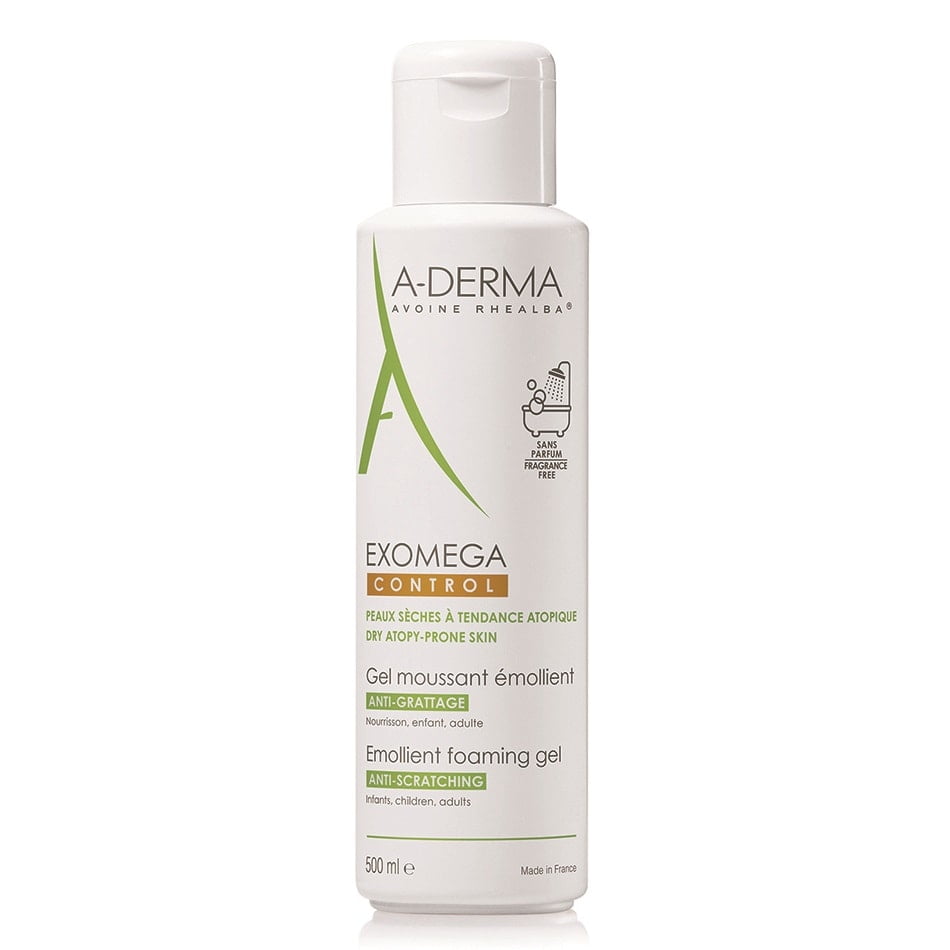 A-Derma Gel spumant emolient Exomega Control, 500 ml, Pierre Fabre