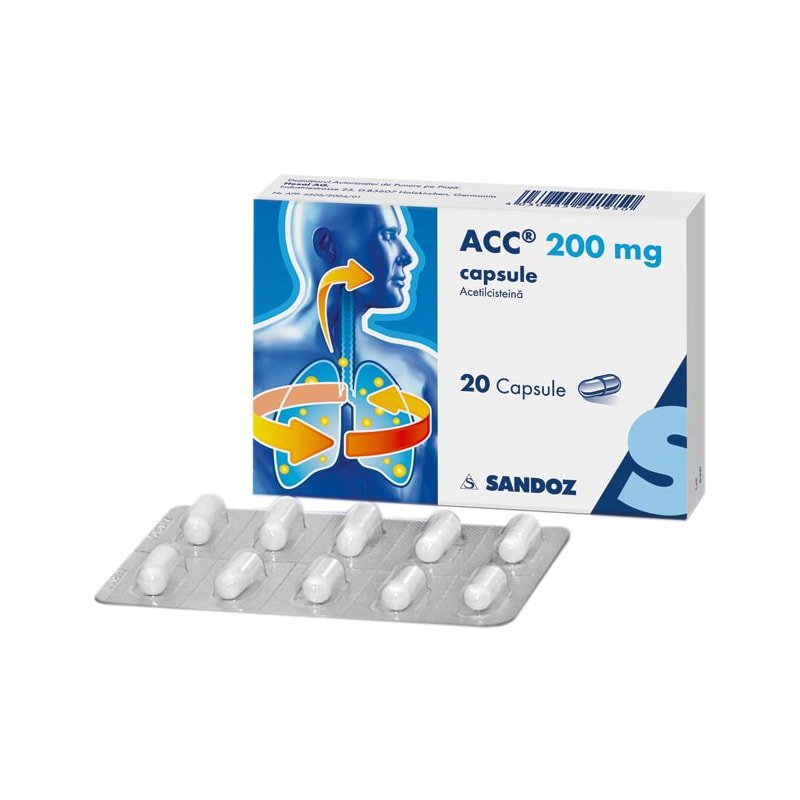 ACC 200 mg, 20 capsule, Sandoz