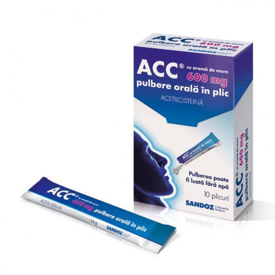 ACC cu aroma de mure 600 mg pulbere orala