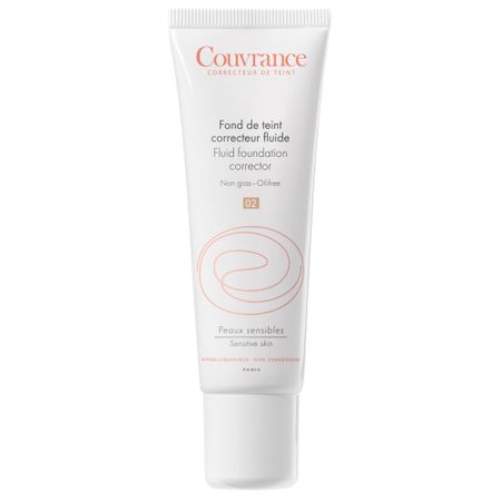 AVENE Fond de ten corector Fluid SPF 15 Couvrance, Nuanta 02 Natural, 30 ml, Pierre Fabre