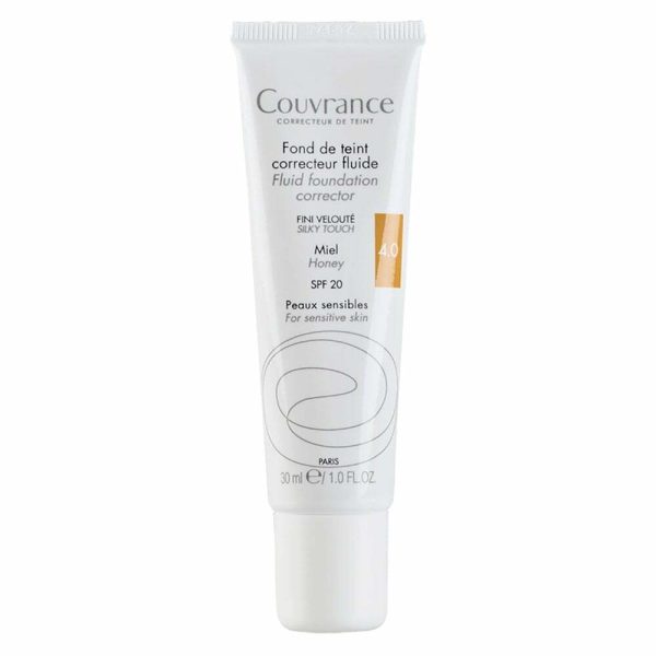 AVENE Fond de ten corector Fluid SPF 20 Couvrance, Nuanta 4.0, 30 ml, Pierre Fabre