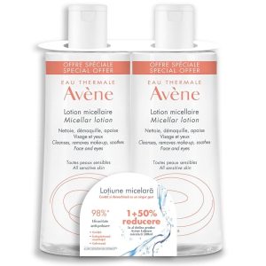 AVENE Pachet Lotiune micelara pentru ten sensibil 500 ml AVENE Pachet Lotiune micelara pentru ten sensibil 500 ml, 11 (50% reducere), Pierre Fabre