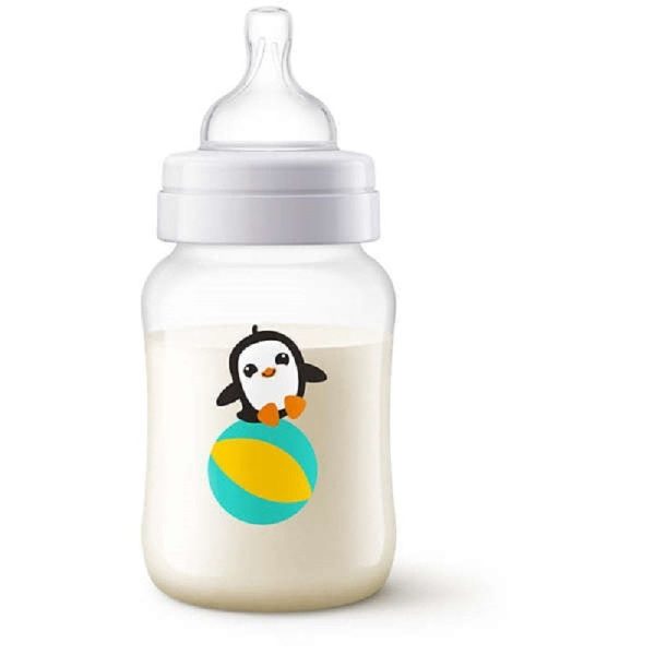 AVENT Biberon Clasic PP, 260 ml, Pinguin SCF821/13