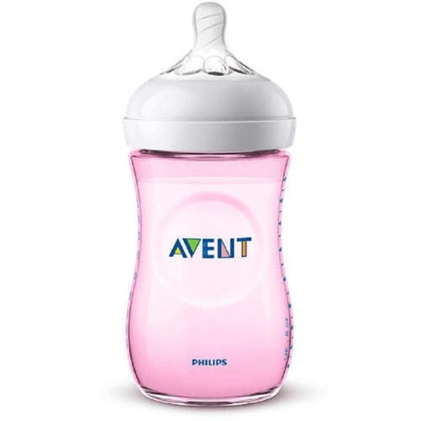 AVENT Biberon Natural Ultra Soft, 260 ml, Roz SCF034/17