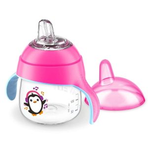 AVENT Cana cu tetina de formare, 200 ml roz, SCF746/03