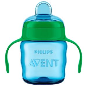 AVENT Cana cu tetina de formare, 6 luni, 200 ml, albastra, SCF551/05