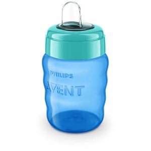AVENT Cana cu tetina de formare, 9 luni, 260 ml, albastra, SCF553/05