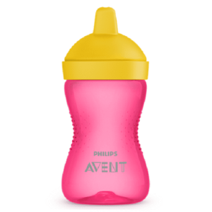 AVENT Cana cu tetina de formare, Roz, 300 ml, SCF804/04