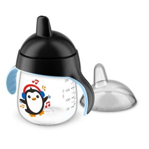 AVENT Cana transparenta pinguin, 12 luni, 260 ml, SCF753/03