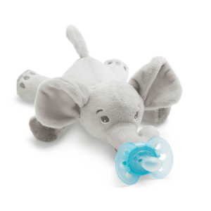 AVENT Jucarie de plus Elefant cu Suzeta Ultra Soft, SCF348/13, 0-6 luni