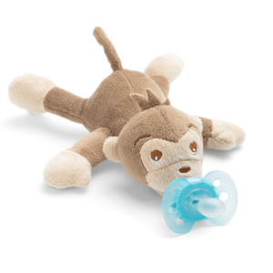 AVENT Jucarie de plus Maimuta cu Suzeta Ultra Soft, SCF348/12, 0-6 luni