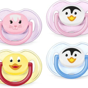 AVENT Suzete Soft Silicone, 0-6 luni, SCF182/23, 2 bucati (baieti/fete)