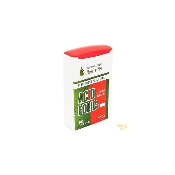 Acid folic 1mg , 100 comprimate, Remedia