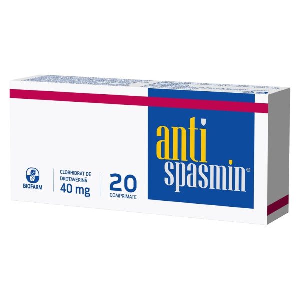 Antispasmin 40 mg Antispasmin 40 mg, 20 comprimate, Biofarm
