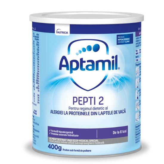 Aptamil Lapte Praf Pepti 2 Aptamil Lapte Praf Pepti 2, 6- 12 luni, 400 g, Nutricia