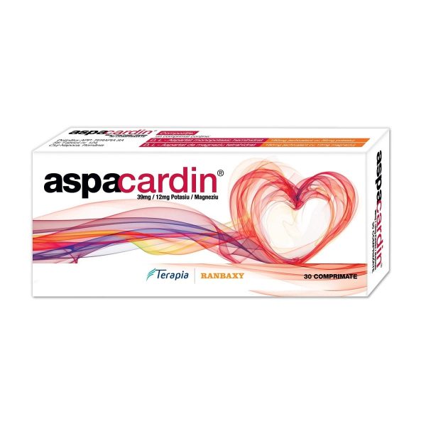 Aspacardin 180 mg Aspacardin 180 mg, 30 comprimate, Terapia