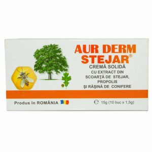 AurDerm supozitoare cu extract din scoarta de stejar AurDerm supozitoare cu extract din scoarta de stejar, 10 bucati, LaurMed