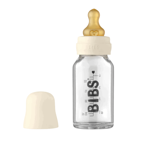 BIBS Biberon sticla lapte anticolici - Set complet Ivory, 110 ml