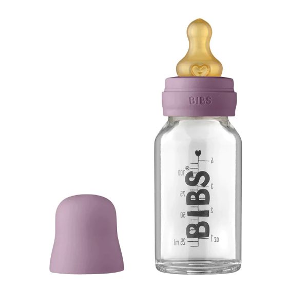 BIBS Biberon sticla lapte anticolici - Set complet Mauve x110ml
