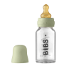 BIBS Biberon sticla lapte anticolici - Set complet Sage BIBS Biberon sticla lapte anticolici - Set complet Sage, 110 ml