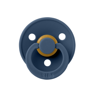 BIBS Colour Suzeta Steel Blue , 0-6L (size 1), Latex , 1 buc