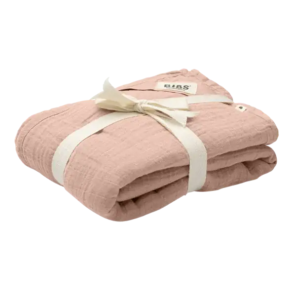BIBS Muselina din Bumbac Organic 120x120 cm, Blush