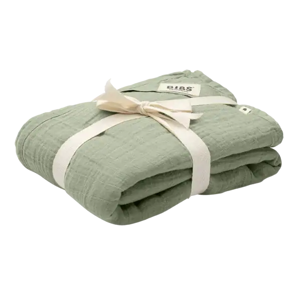 BIBS Muselina din Bumbac Organic 120x120 cm BIBS Muselina din Bumbac Organic 120x120 cm, Sage