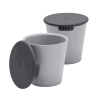 BIBS Set 2 Pahare cu Capac pentru Copii, Cloud
