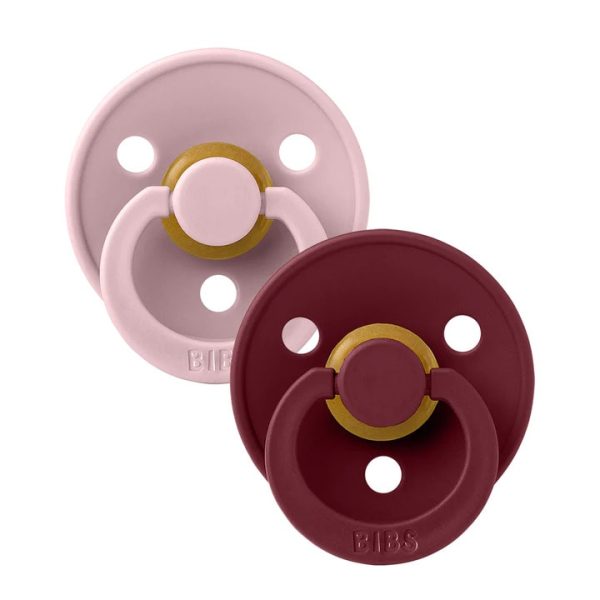BIBS Set 2 Suzete Colour Pink Plum/Elderberry, 6-18L (Size 2), Latex