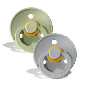 BIBS Set 2 Suzete Colour Sage/Cloud BIBS Set 2 Suzete Colour Sage/Cloud, 6-18L (Size 2), Latex, 1 buc