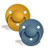 BIBS Set 2 Suzete De Lux Mustard/Petrol, 0-3 Ani, Silicon, 1 buc