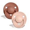 BIBS Set 2 Suzete De Lux Woodchuck/Blush, 0-3 Ani, Silicon, 1 buc