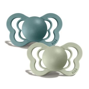 BIBS Set 2 Suzete Ortodontice Silicon Couture BIBS Set 2 Suzete Ortodontice Silicon Couture , Island Sea/Sage, 6-18L (size 2), 1 buc