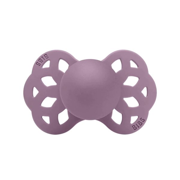 BIBS Suzeta Ortodontica Infinity Mauve, 0-6L (Size 1), Silicon, 1 buc
