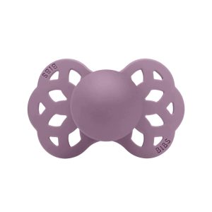 BIBS Suzeta Ortodontica Infinity Mauve, 6-18L (Size 2), Silicon, 1 buc