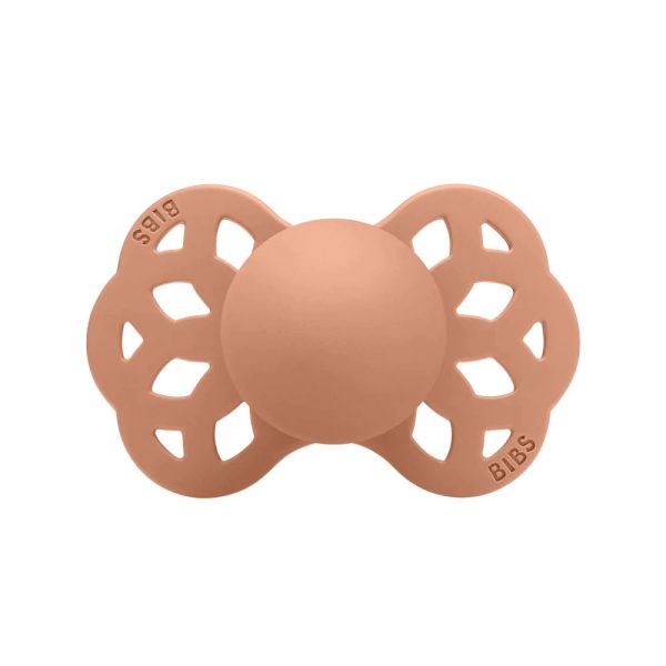 BIBS Suzeta Ortodontica Infinity Peach, 0-6L (Size 1), Silicon, 1 buc
