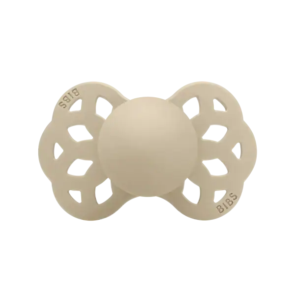 BIBS Suzeta Ortodontica Infinity Vanilla, 0-6L (Size 1), Silicon, 1 buc