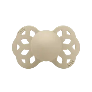 BIBS Suzeta Ortodontica Infinity Vanilla, 6-18L (Size 2), Silicon, 1 buc