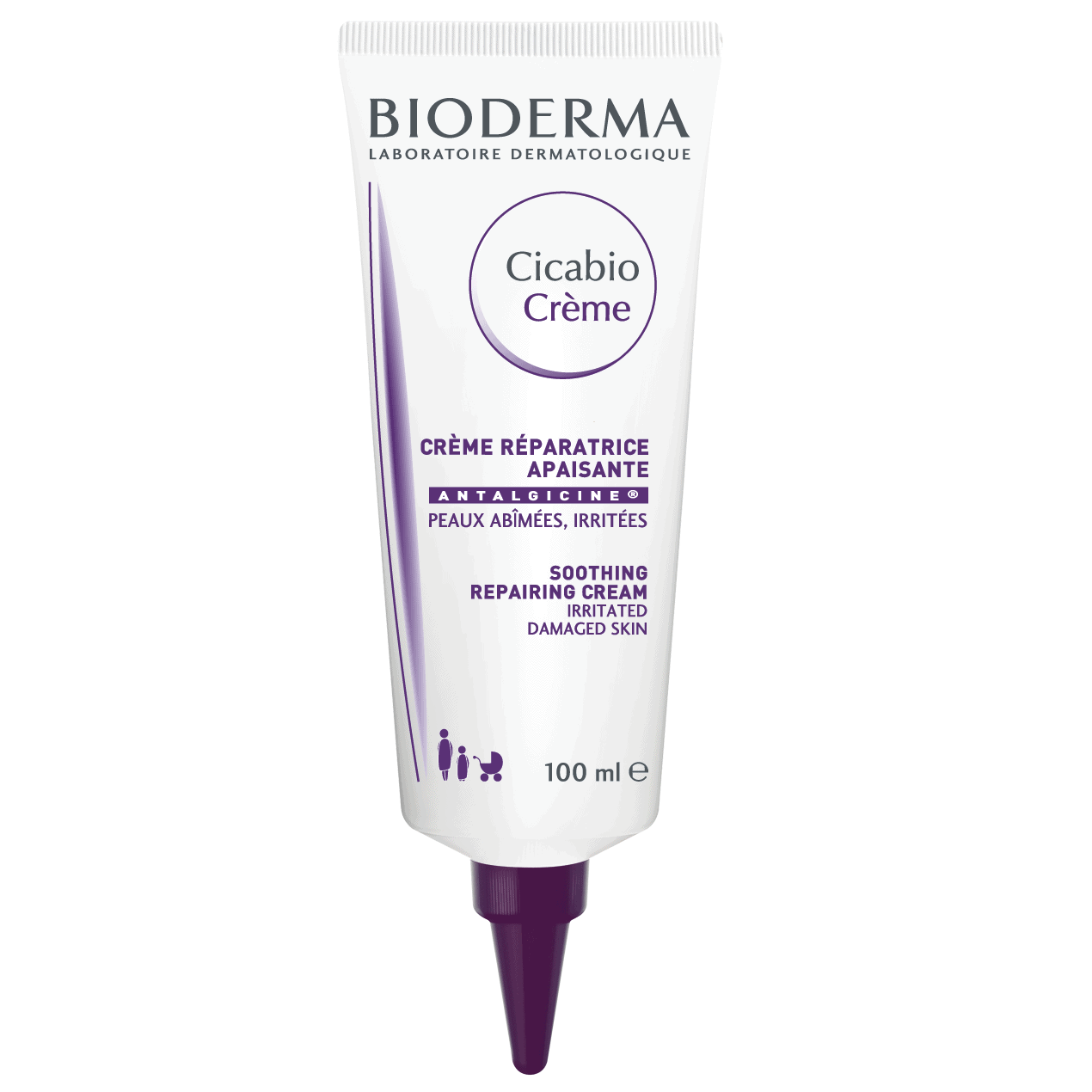 BIODERMA Crema hidratanta pentru iritatii si leziuni Cicabio, 100 ml