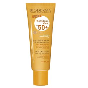 BIODERMA Crema protectie solara nuanta deschisa Photoderm Max Aquafluide SPF 50, 40 ml