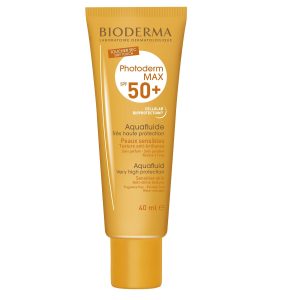 BIODERMA Fluid pentru protectie solara Photoderm Max Aquafluide SPF 50, 40 ml