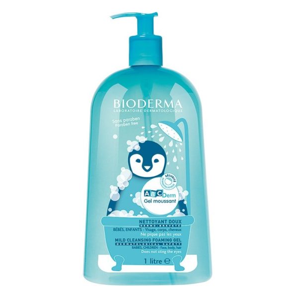 BIODERMA Gel spumant ABCDerm, 1L