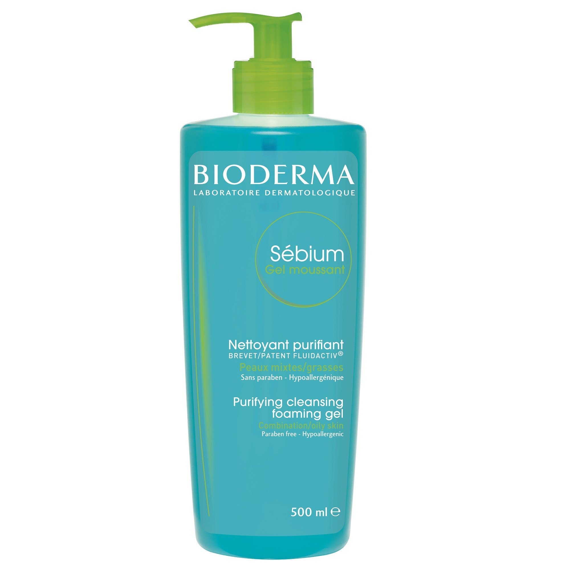 BIODERMA Gel spumant Sebium, 500 ml
