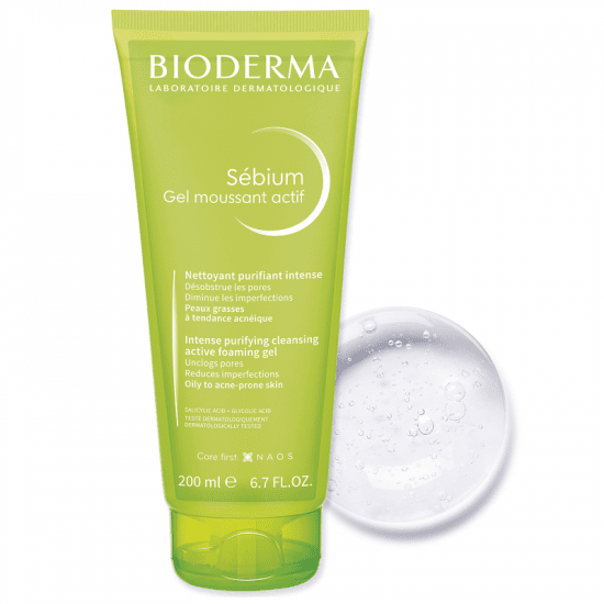 BIODERMA Gel spumant activ Sebium, 200 ml