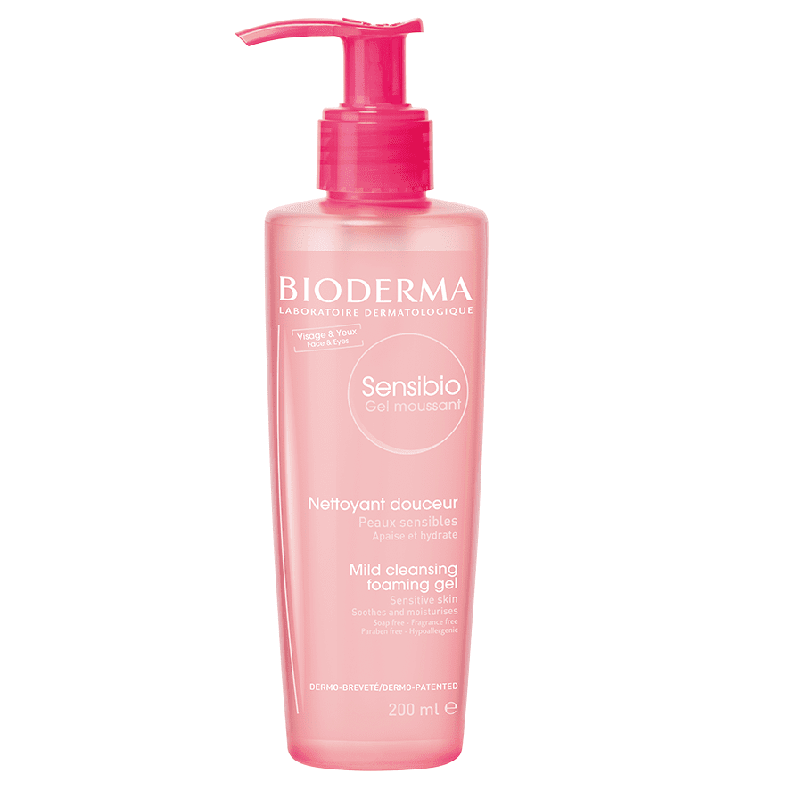 BIODERMA Gel spumant calmant si hidratant Sensibio, 200 ml