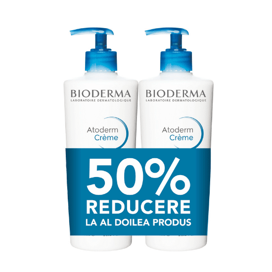 BIODERMA Pachet Crema parfumata 500ml, al doilea 50% reducere