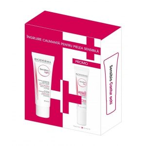 BIODERMA Pack Crema pentru piele sensibila Sensibio Legere, 40 ml  Sensibio contur ochi, 15 ml (cadou)