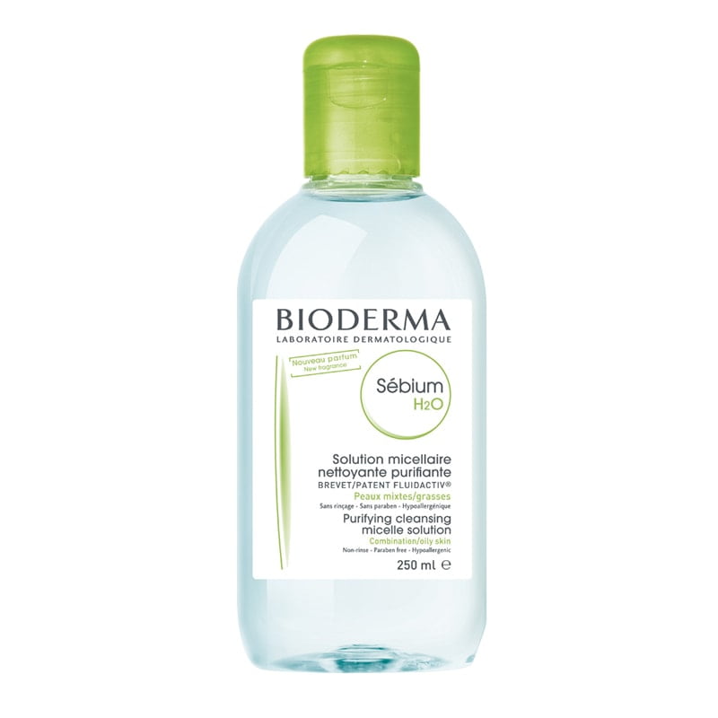 BIODERMA Solutie micelara pentru ten mixt si gras Sebium H2O, 250 ml