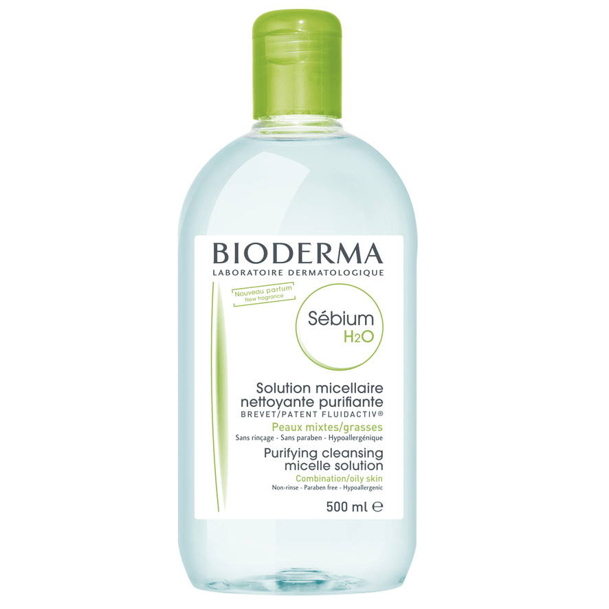 BIODERMA Solutie micelara pentru ten mixt si gras Sebium H2O, 500 ml