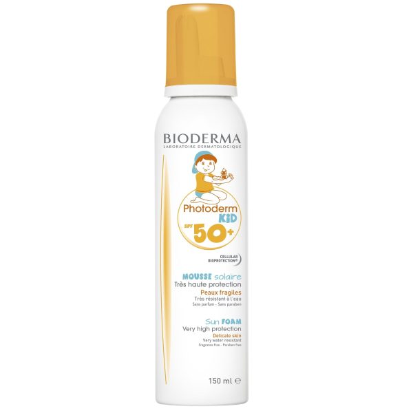 BIODERMA Spuma pentru protectie solara Photoderm Kid SPF 50, 150 ml